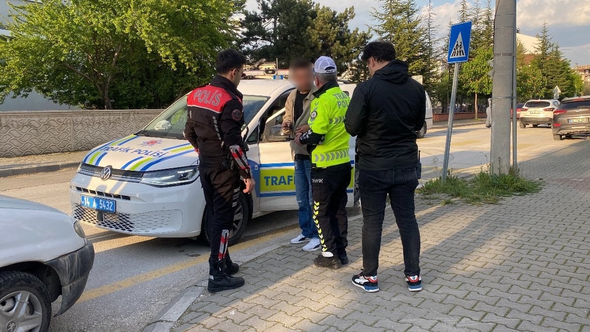 Bolu'da polise ehliyetsiz yakalanan sürücü 1.32 promil alkollü çıktı