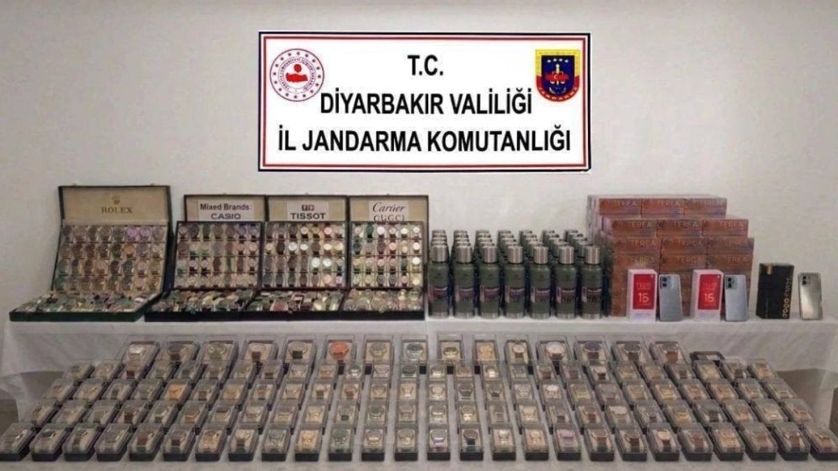 Diyarbakır'da çok sayıda gümrük kaçağı ürün bulundu