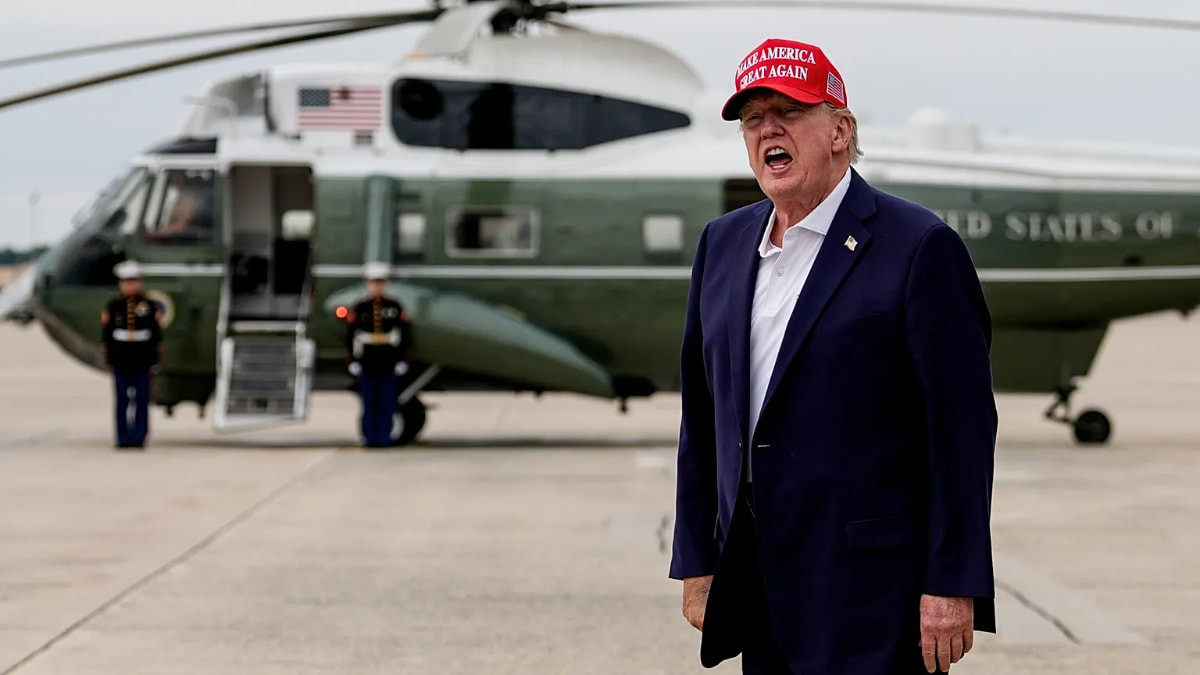 Trump, Hürmüz Boğazı'nı "ABD toprağı" olarak gösteren bir görsel paylaştı