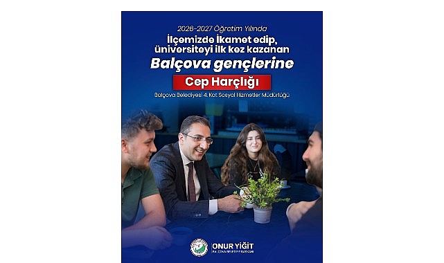Balçova'dan Üniversiteyi Kazanan Gençlere Cep Harçlığı Desteği