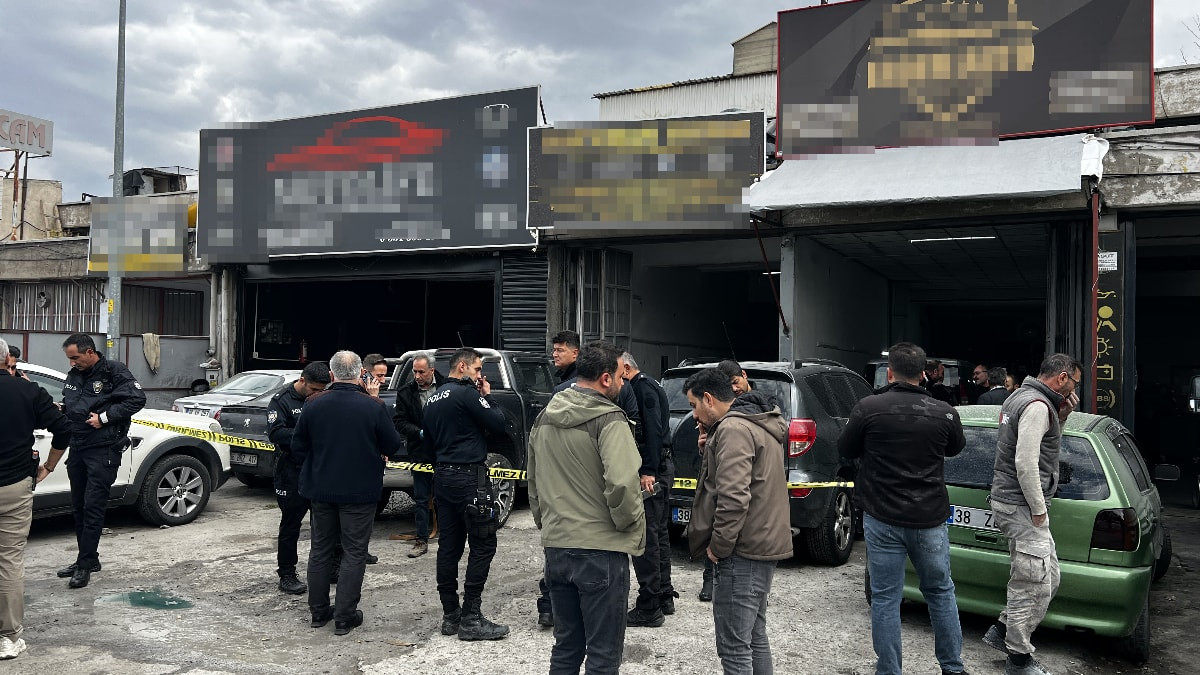 Kayseri'de oto tamirhanesinde silahlı kavga
