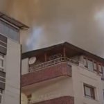 Ankara’da binanın çatısında yangın paniği