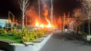 Beylikdüzü’nde çocuk parkında yangın