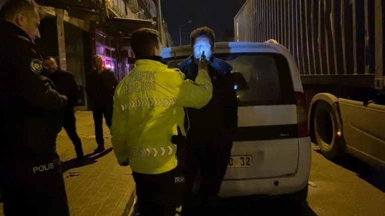 Bursa’da alkollü tır sürücüsü polise zor anlar yaşattı