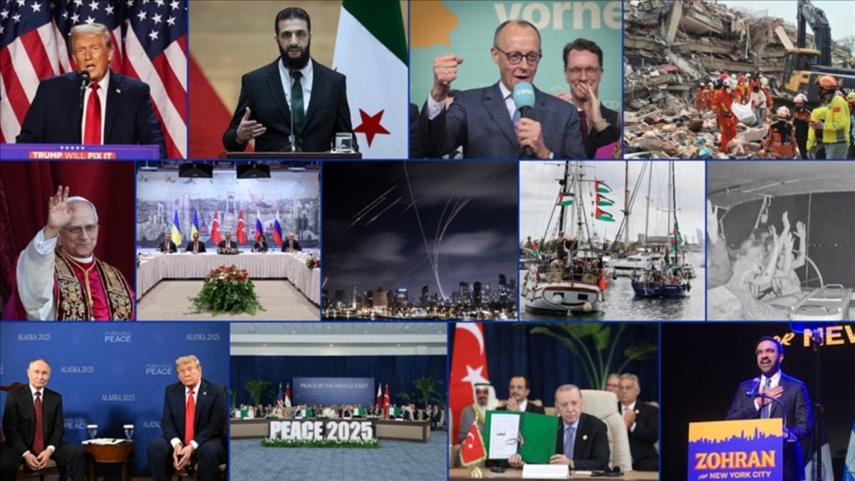 Dünyada 2025 böyle geçti: Seçimler, savaşlar, felaketler…
