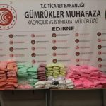 Edirne’de yeni yıl öncesi sınır kapılarında rekor uyuşturucu ele geçirildi