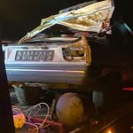 Kırşehir’de köpeğe çarpmamak için direksiyonu kıran araç takla attı