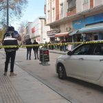 Ordu’da iş yerine uzun namlulu silahla saldırı anı kameraya yansıdı