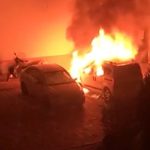 Samsun’da park halindeki otomobilden alevler yükseldi