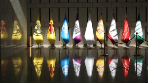 Suriye’de medeniyetleri temsil eden bayraklar ilk kez sergilendi