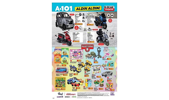 8 Ocak’ta A101’de Elektrikli Araç Dikkat Çekiyor