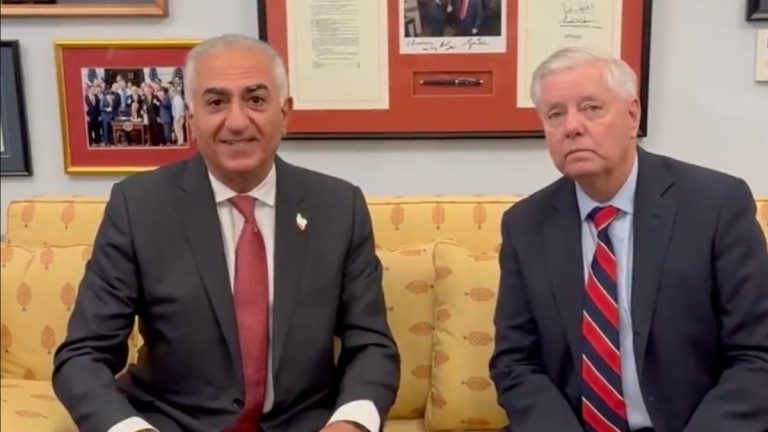 ABD’li Senatör Graham, Şah’ın oğlu Rıza Pehlevi ile buluştu: Yardım yolda