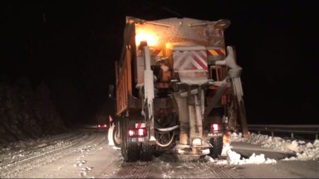 Antalya-Konya kar yağışı