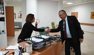 Başkan Topaloğlu’ndan yeni yıl akşamı hastane ziyaret