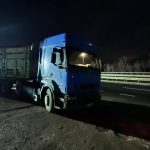 Bilecik’te seyir halinde talaş yüklü tır dorsesi alev aldı