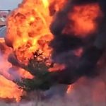 Bursa’da park halindeki tır dorseleri alev alev yandı