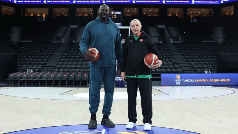 Cumhurbaşkanı Erdoğan ile Shaquille O’Neal bir araya geldi