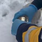 Elazığ’da kediyi, başına sıkışan konserve tenekesinden sağlıkçılar kurtardı