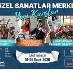 Güzel Sanatlar Merkezi’nde Yeni Dönem Kursları Başlıyor