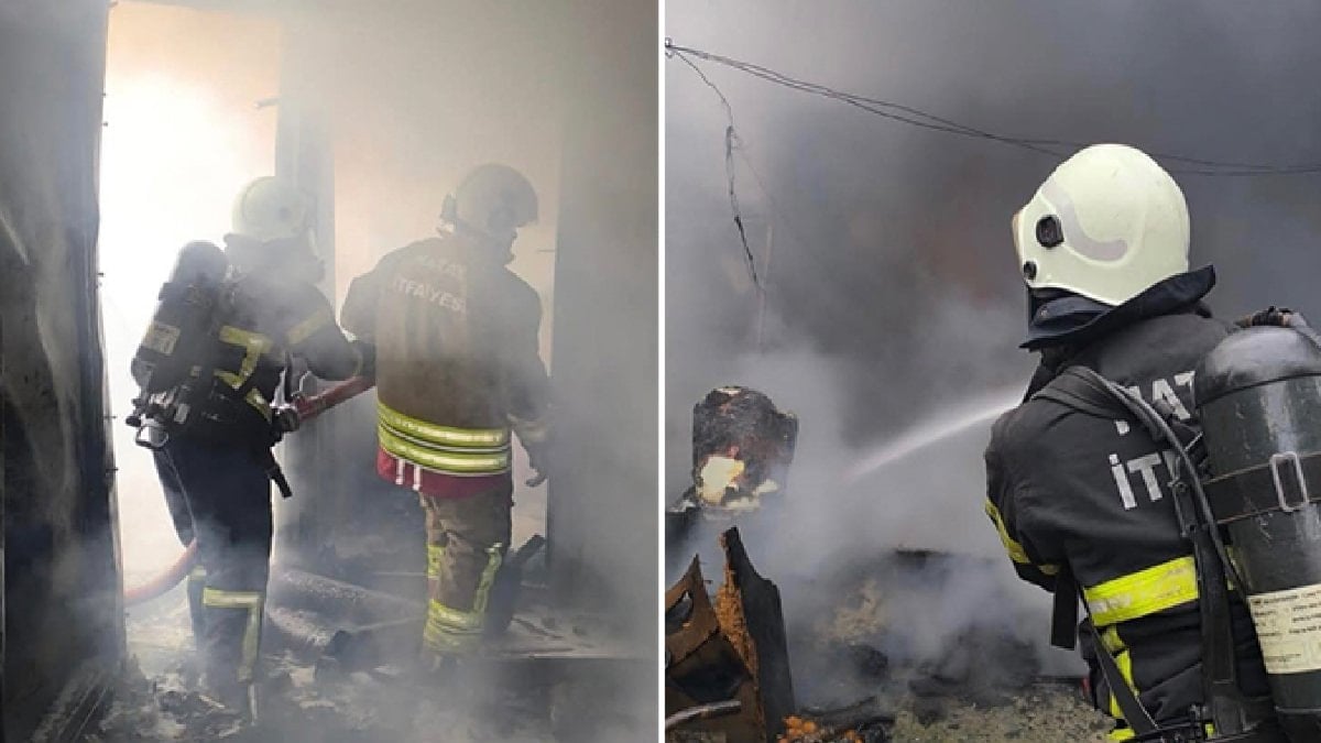 Hatay’da alevlere teslim olan konteyner kullanılamaz hale geldi