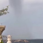 Hatay’da korkutan görüntü: Denizde hortum oluştu