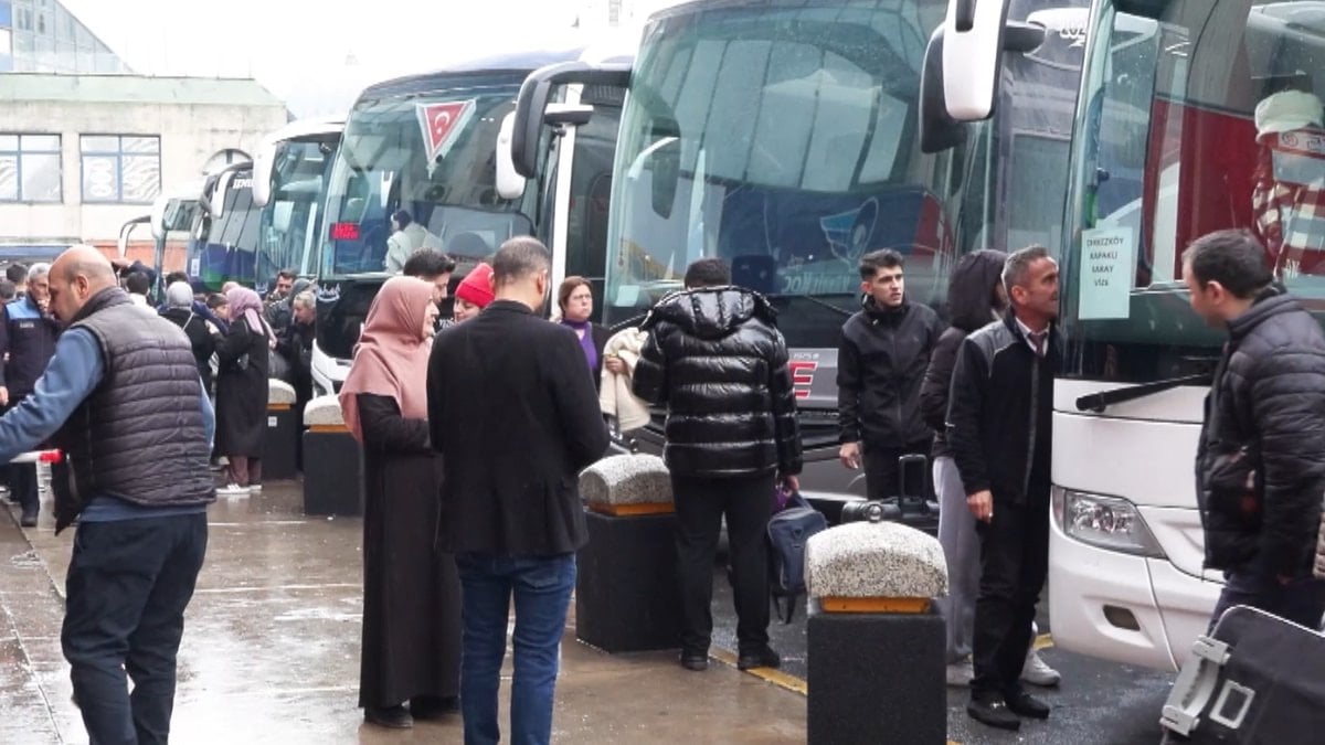 İstanbul’da 15 Temmuz Otogarı’nda yarıyıl tatili telaşı başladı