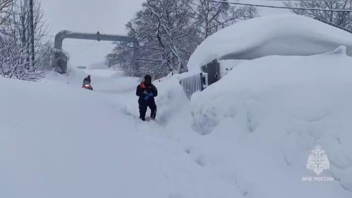 Kamçatka’da son 30 yılın en ağır kışı: Kar kalınlığı 1,5 metreyi aştı
