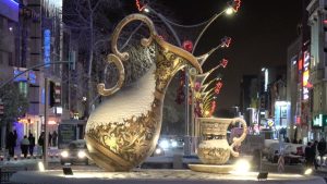 Kar altındaki Erzincan, dronla görüntülendi