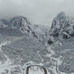 Kastamonu Ersizlerdere Tabiat Parkı’nda kar güzelliği