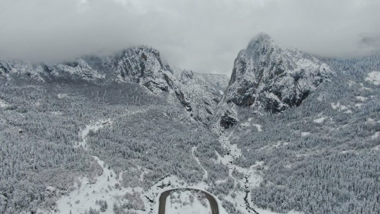 Kastamonu Ersizlerdere Tabiat Parkı’nda kar güzelliği