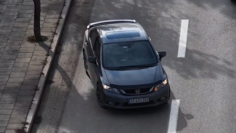 Kırıkkale’de trafik denetiminden kaçmak isteyen sürücü drone kamerasıyla tespit edildi