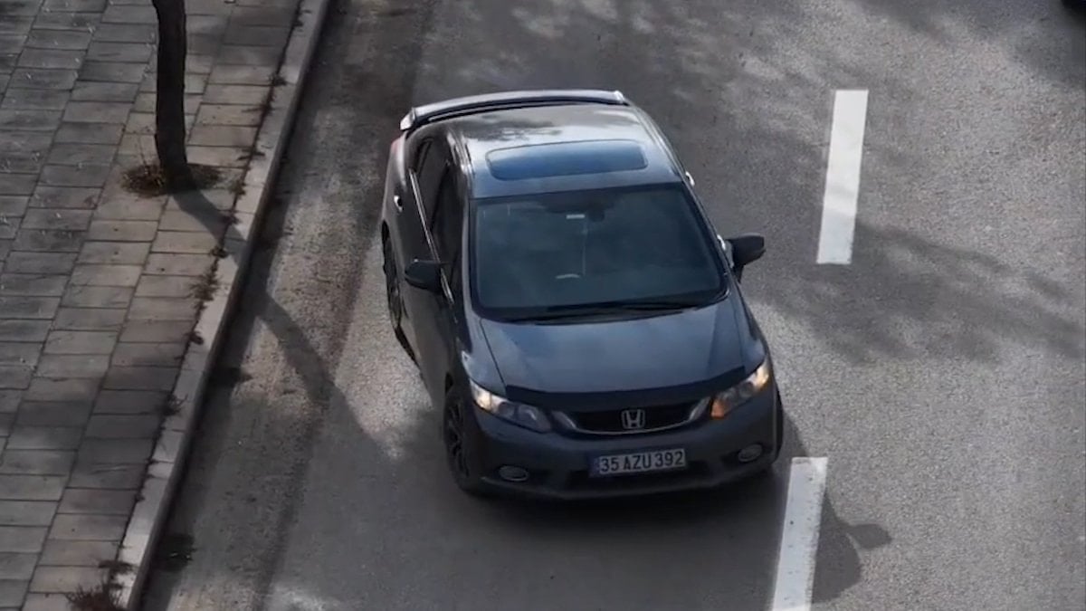 Kırıkkale’de trafik denetiminden kaçmak isteyen sürücü drone kamerasıyla tespit edildi