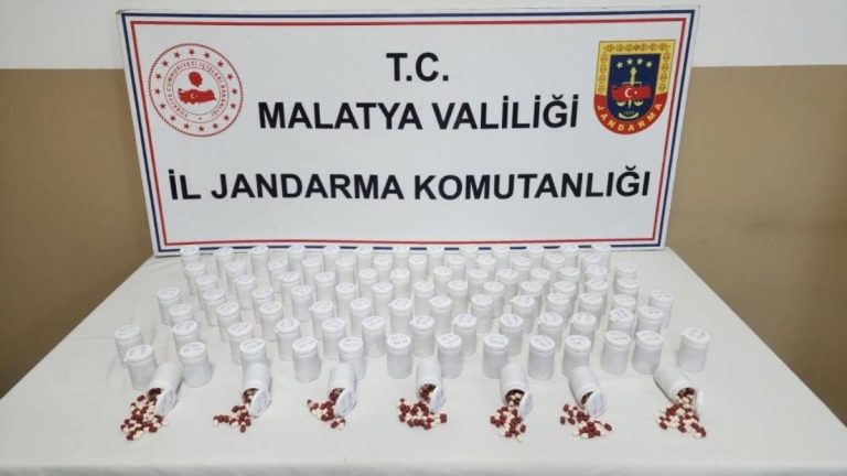 Malatya’da 5 bin 561 sentetik hap ele geçirildi