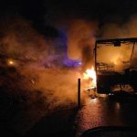 Pozantı Otoyolunda korku dolu anlar: Yolcu otobüsü alev alev yandı