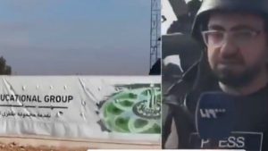 Suriyeli muhabire canlı yayın sırasında tank çarptı