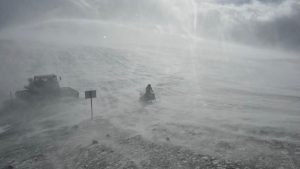 Trabzon’un yükseklerinde kar fırtınası etkili oluyor