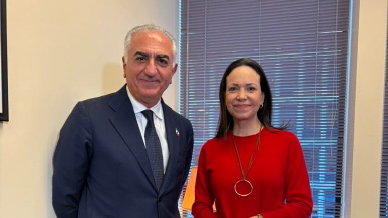 Venezuela muhalefet lideri Machado, Rıza Pehlevi ile görüştü