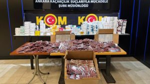 Ankara’da reçeteli ilaç kaçakçılığı: 15 milyon liralık hap ele geçirildi