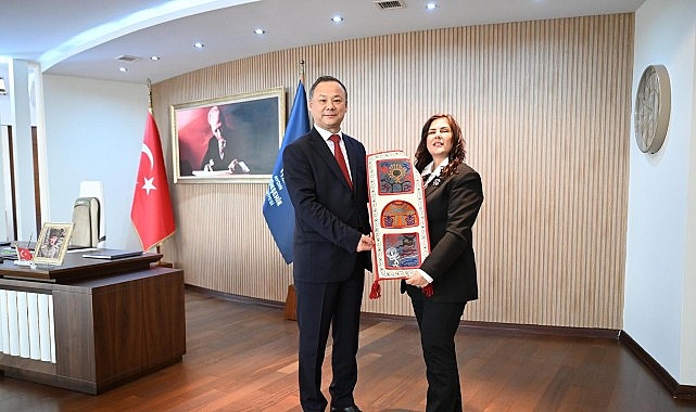 Başkan Çerçioğlu’na Kırgızistan Ankara Büyükelçisi Ruslan Kazakbaev’den Ziyaret