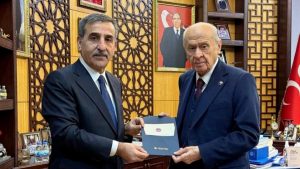 Devlet Bahçeli, Türkiye Kamu-Sen Genel Başkanı Önder Kahveci’yi kabul etti