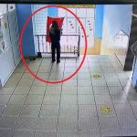 Diyarbakır’da öğrencinin bayrak hassasiyeti kamerada