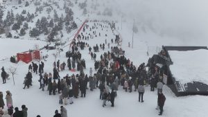 Erzincan’da kayak merkezine yarıyıl tatili dopingi