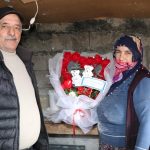 Erzurum’da tandır başında Sevgililer Günü