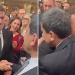 Fransa Cumhurbaşkanı Macron ile YPG elebaşı Mazlum Abdi kucaklaştı