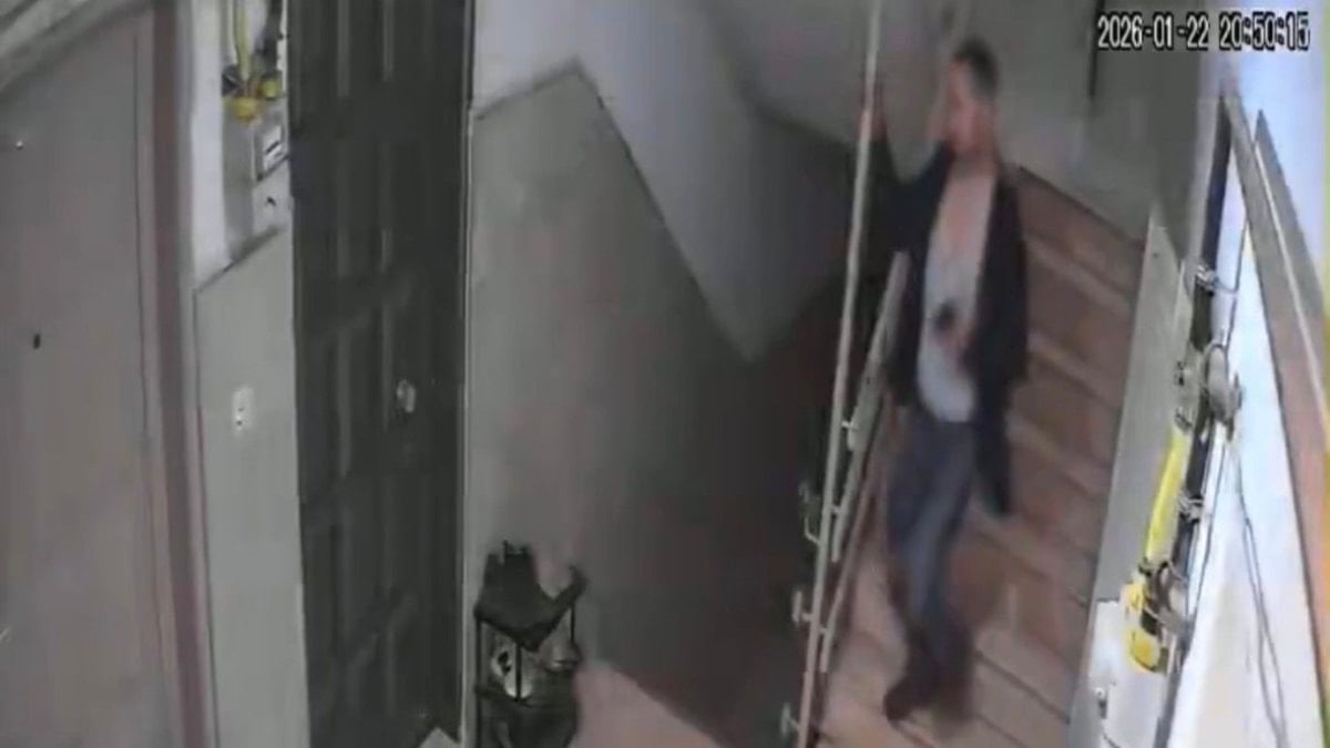 Gaziantep’te kezzapla dehşet: Şahsın kaçtığı anlar kamerada