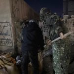 Haseke’de YPG’li teröristler hendek kazıyor