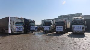 İHH, Ayn el Arab’da çatışmalardan etkilenen sivillere insani yardım yolladı