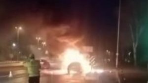 İstanbul’da korkutan araç yangını