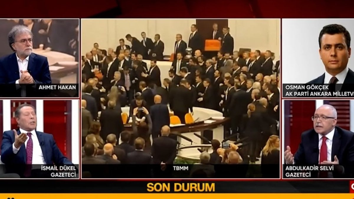 Meclis’teki yumruklu kavga canlı yayında tansiyonu yükseltti