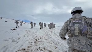 Mehmetçik kış tatbikatında